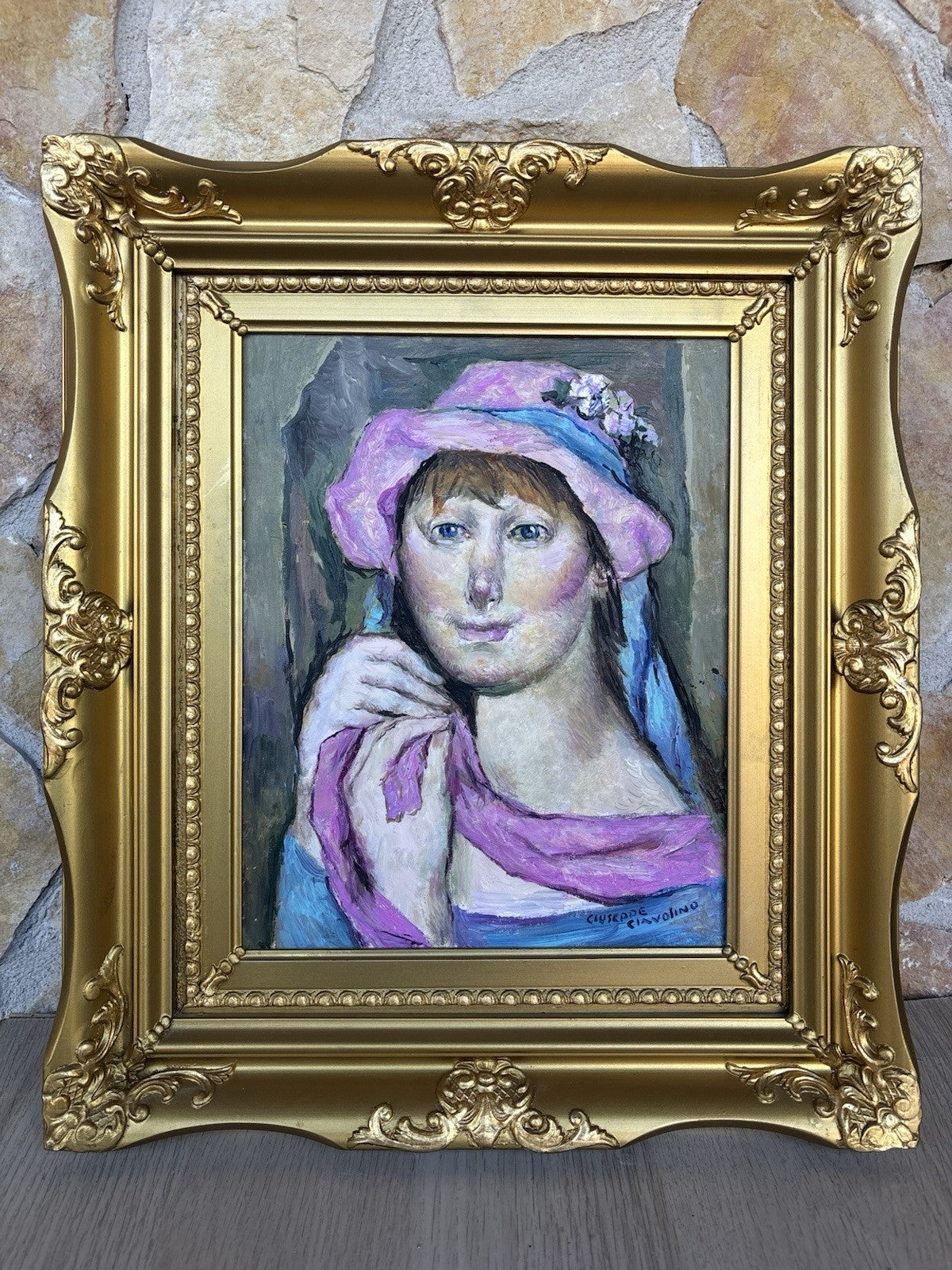 Quadro -Figura Femminile- Giuseppe Ciavolino- dipinto a olio su tela