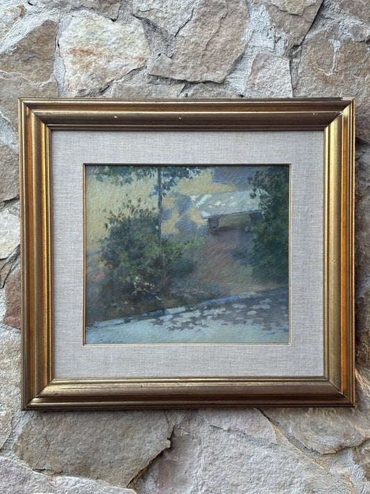 Quadro -Dalla Mia Finestra- Benedetto Caldara realizzato a pastello