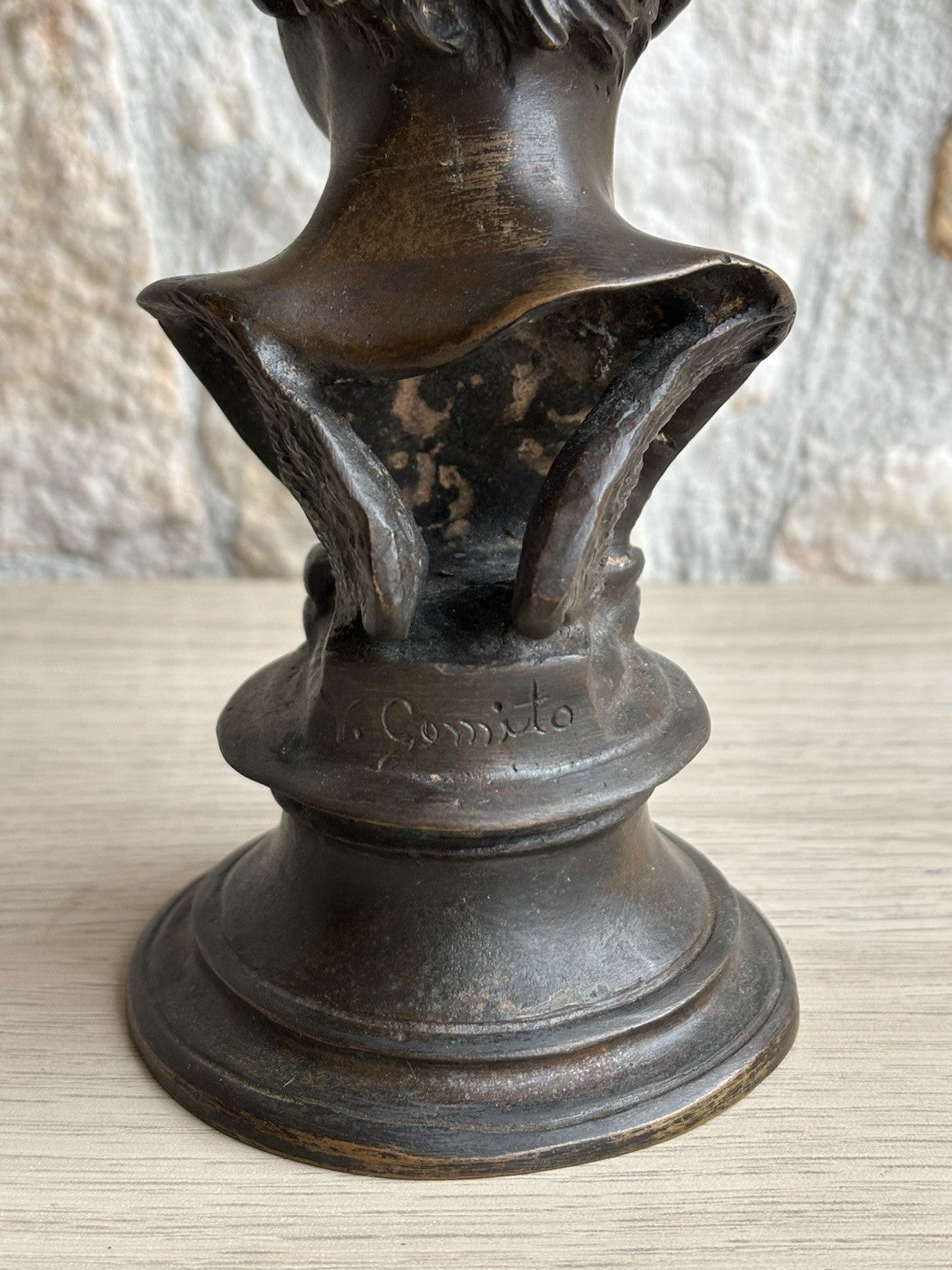 Scultura Vintage In Bronzo, Scugnizzo, V.Gemito
