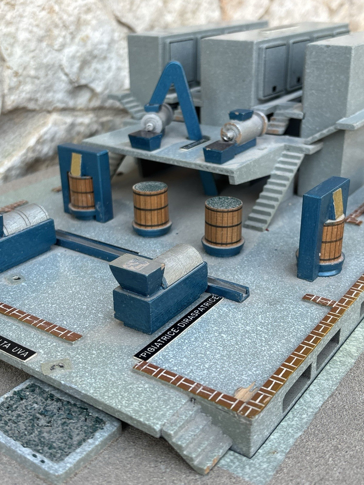 Modello Architettonico Vintage, Oleificio, V.Toffoli E Figli Anni’50