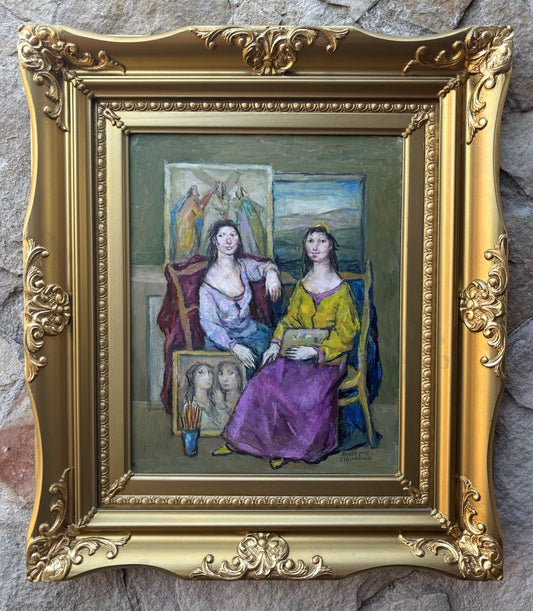 Quadro -Le Ragazze Dell’Artista- Giuseppe Ciavolino- dipinto a olio