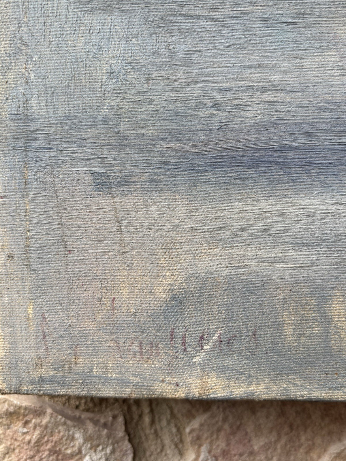 Quadro -Barche Al Porto- dipinto a olio su tela