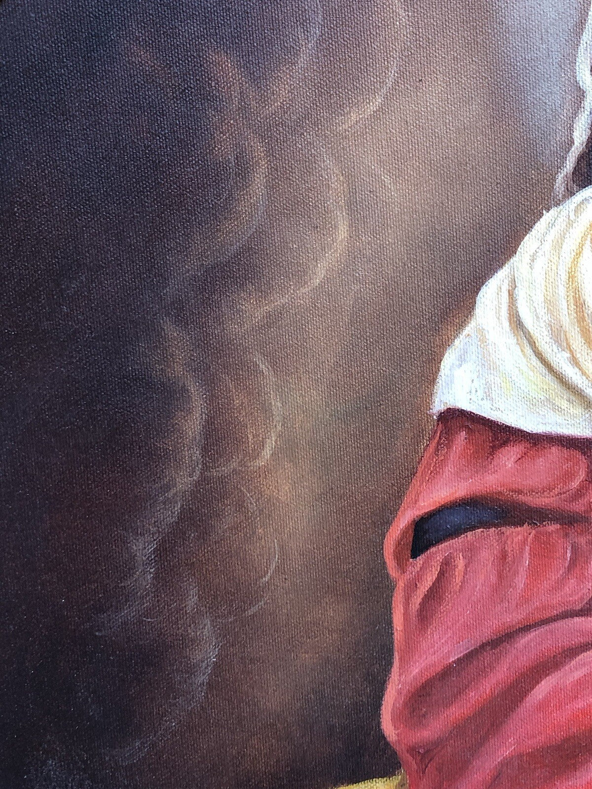 Quadro vintage -Madonna Del Rosario- dipinto a olio