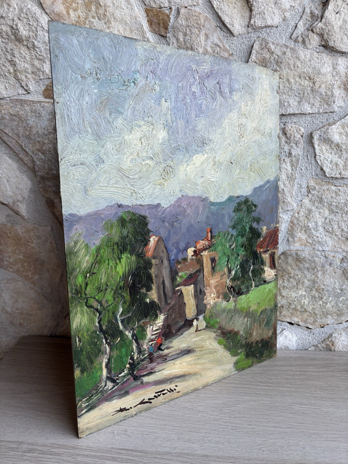 Quadro -Paesaggio Beneventano- Rocco Carvelli dipinto a olio
