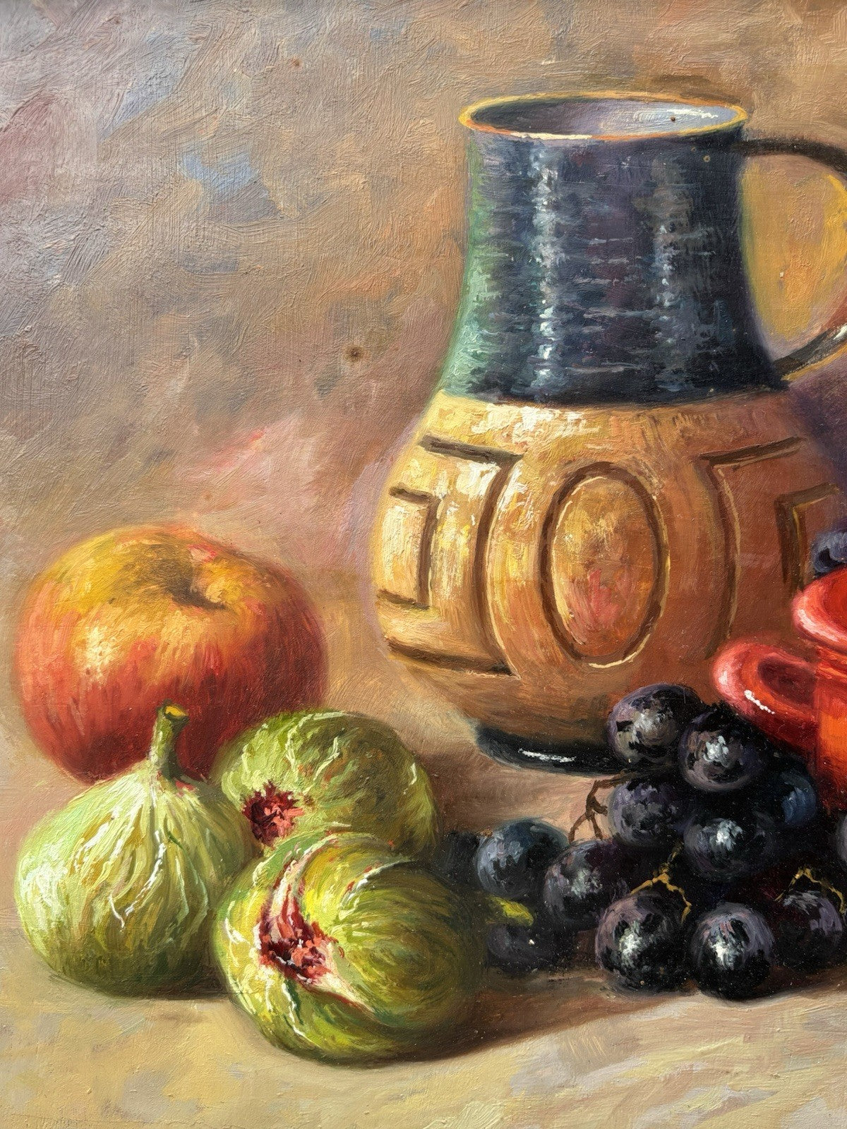 Quadro -Natura Morta- Giuseppe Gargiulo dipinto a olio su tavoletta