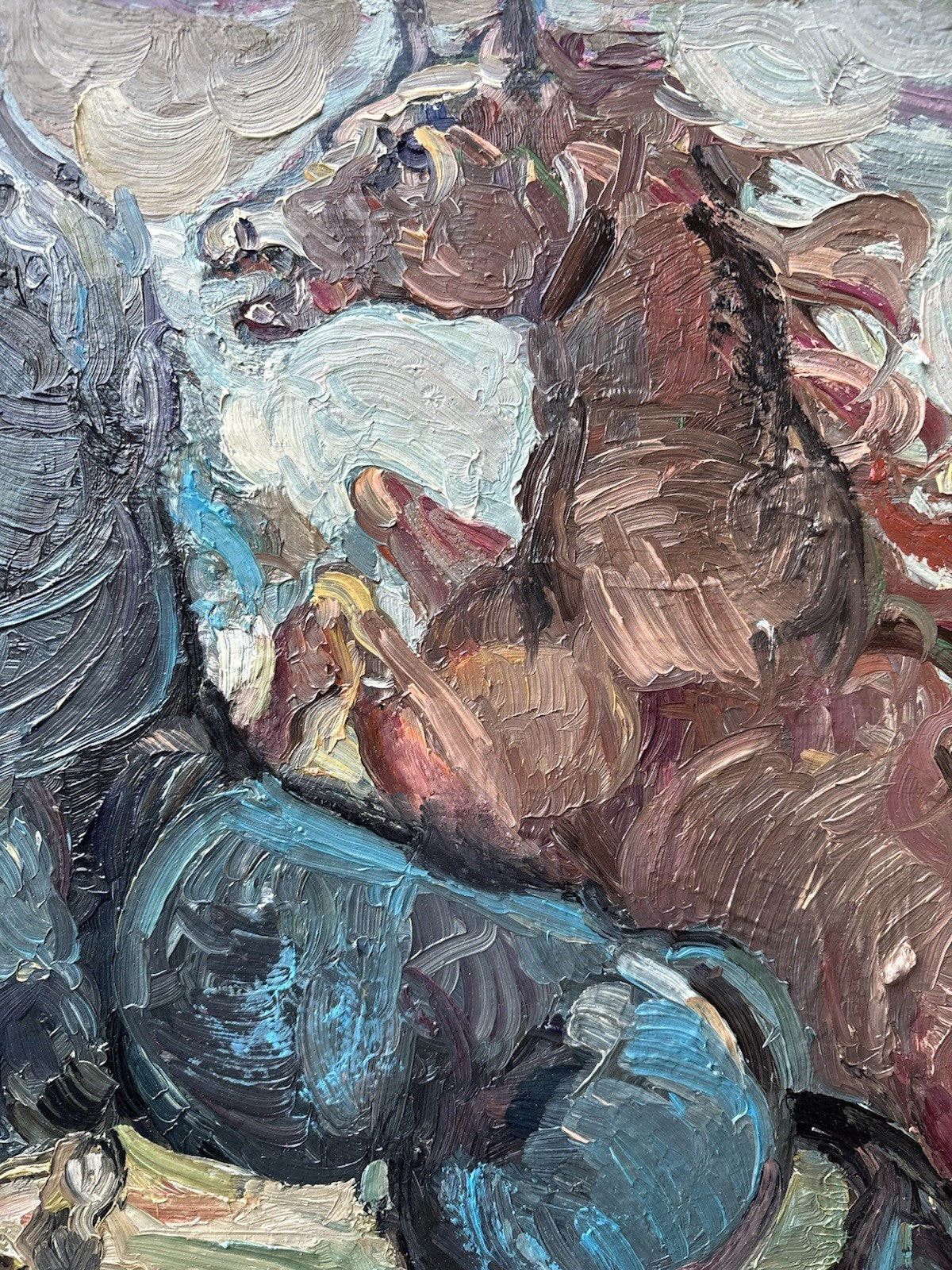 Quadro -Cavalli- Fienga- dipinto a olio su tela