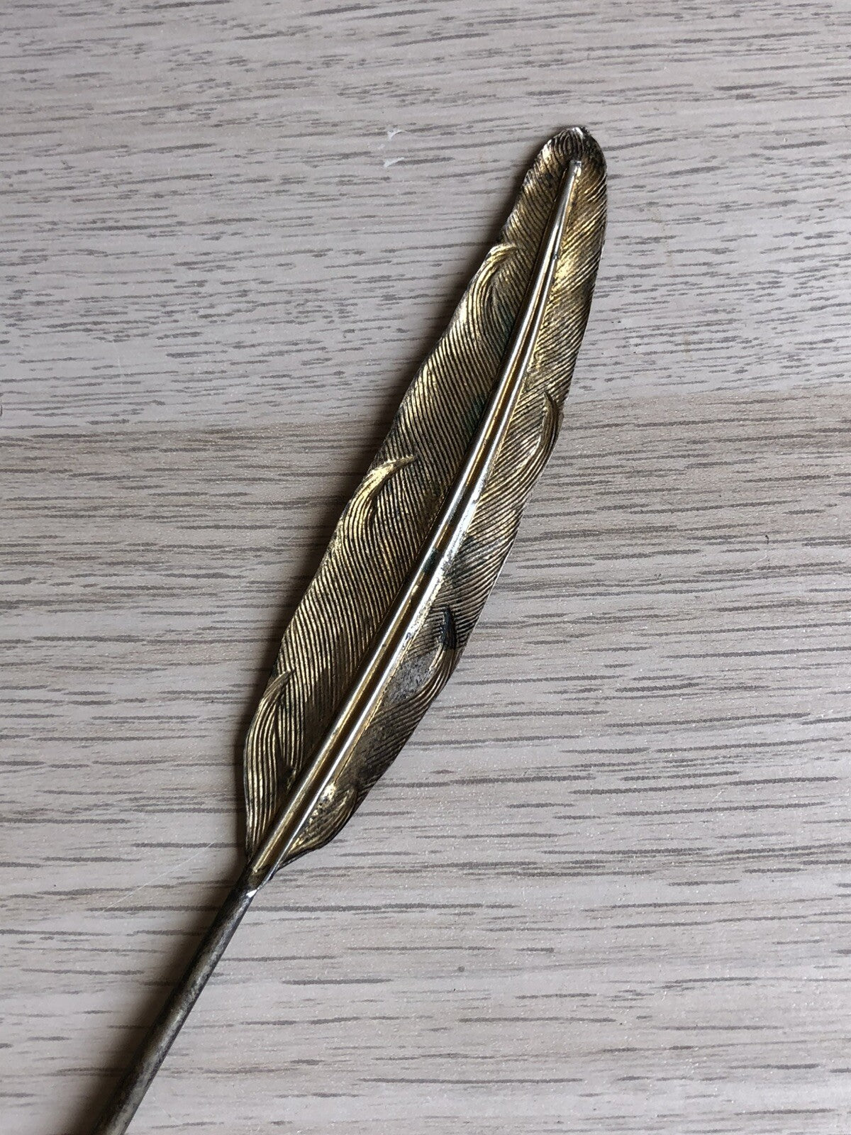 Penna Pennino Antico/vintage In Argento 800