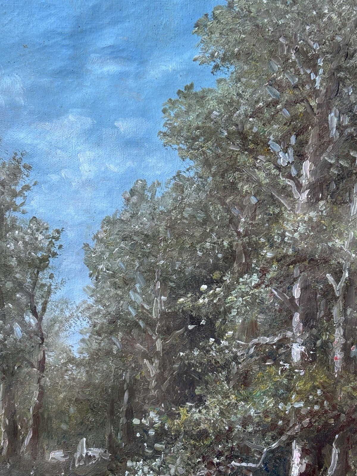 Coppia di quadri antichi -Paesaggi- dipinti a olio