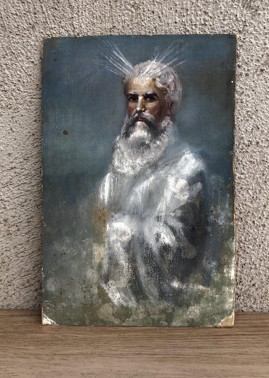 Quadro antico -Santo- dipinto a olio