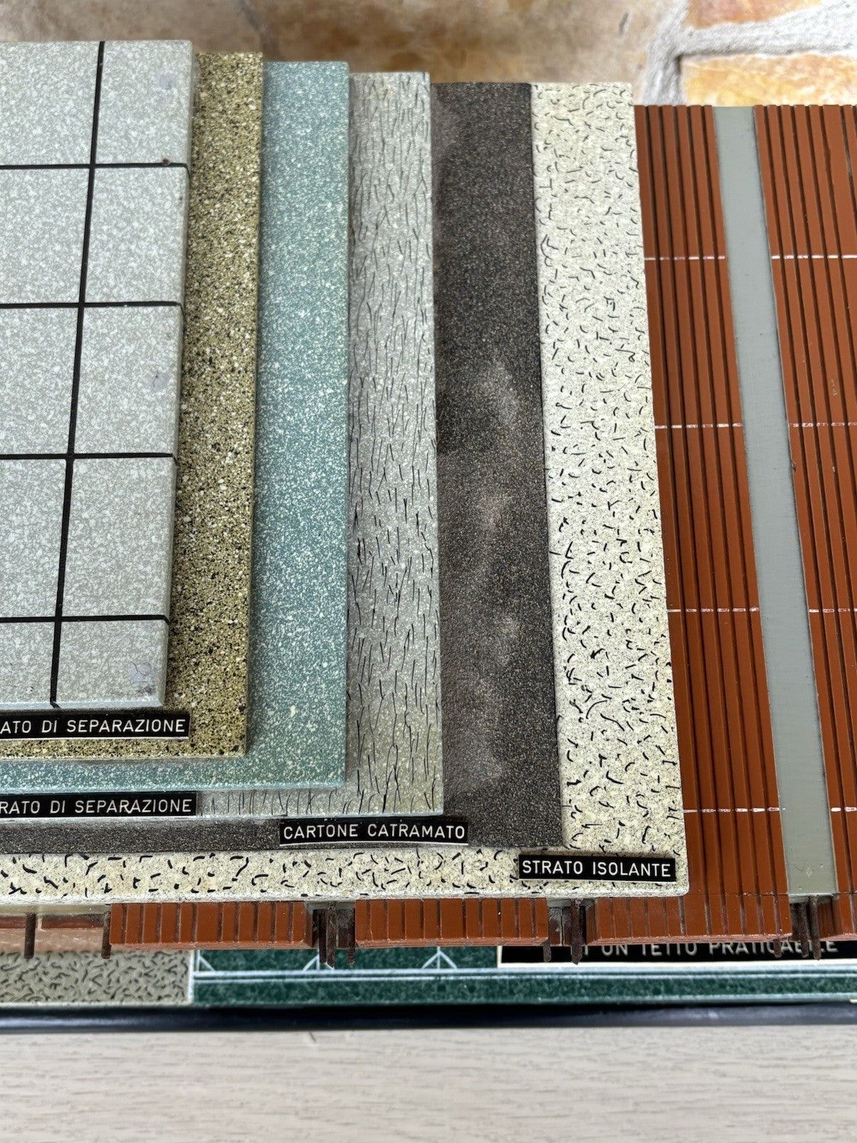 Modello architettonico vintage anni ‘50, Toffoli e figli