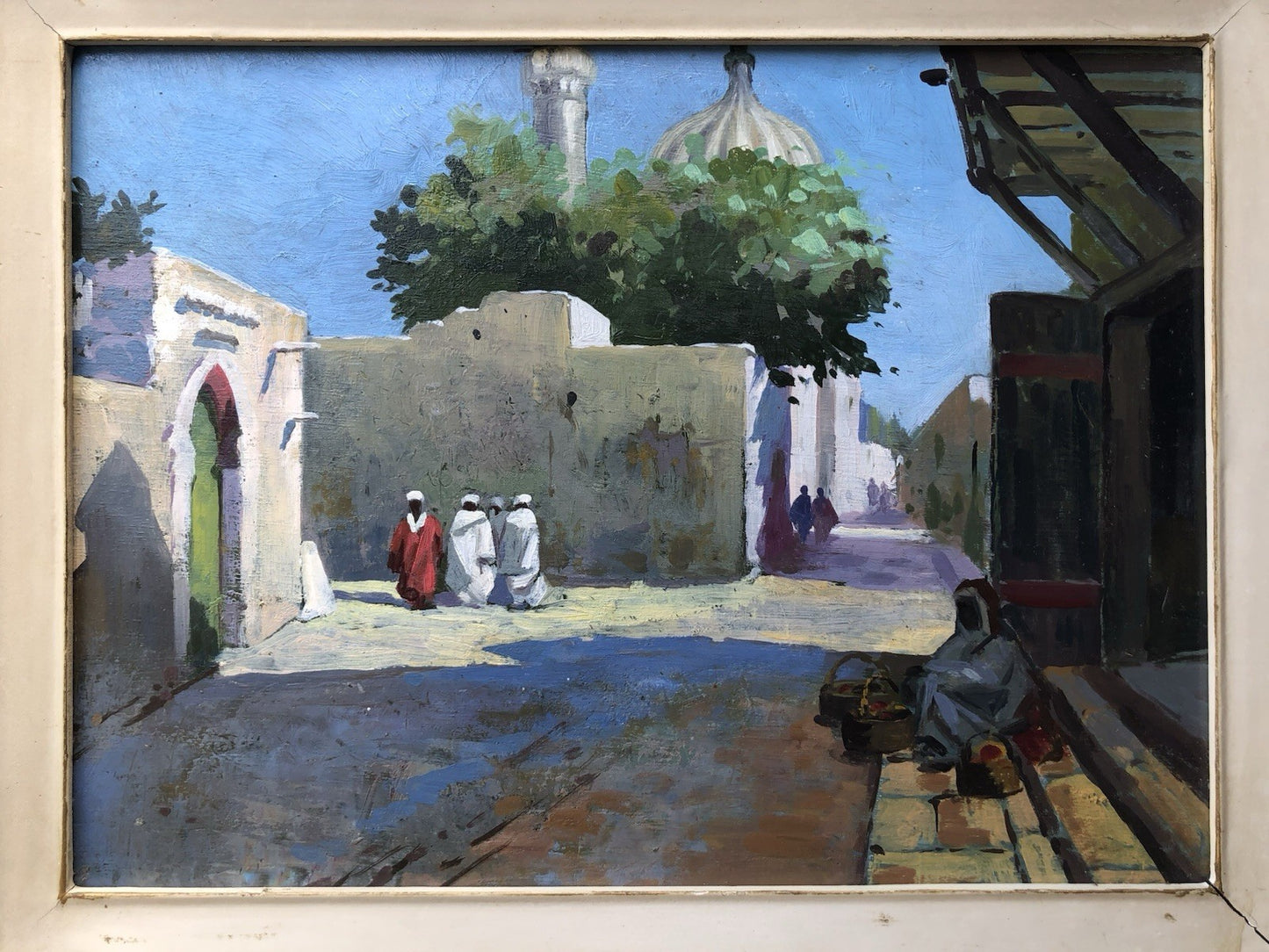 Quadro -Oriente- dipinto a olio su tavoletta