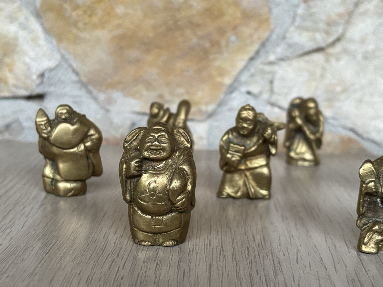 Sculture In Miniatura “ Divinità E Buddha” In Ottone