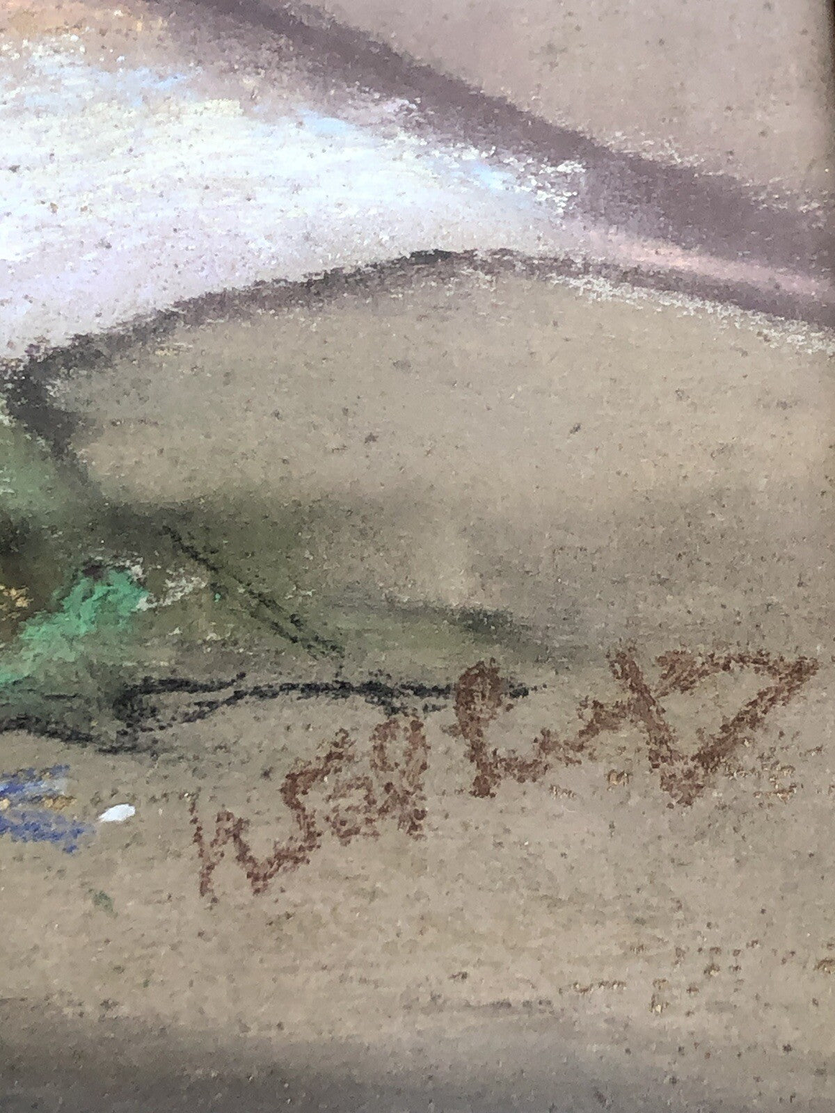 Quadro antico -Natura Morta- dipinto a pastello su tavoletta