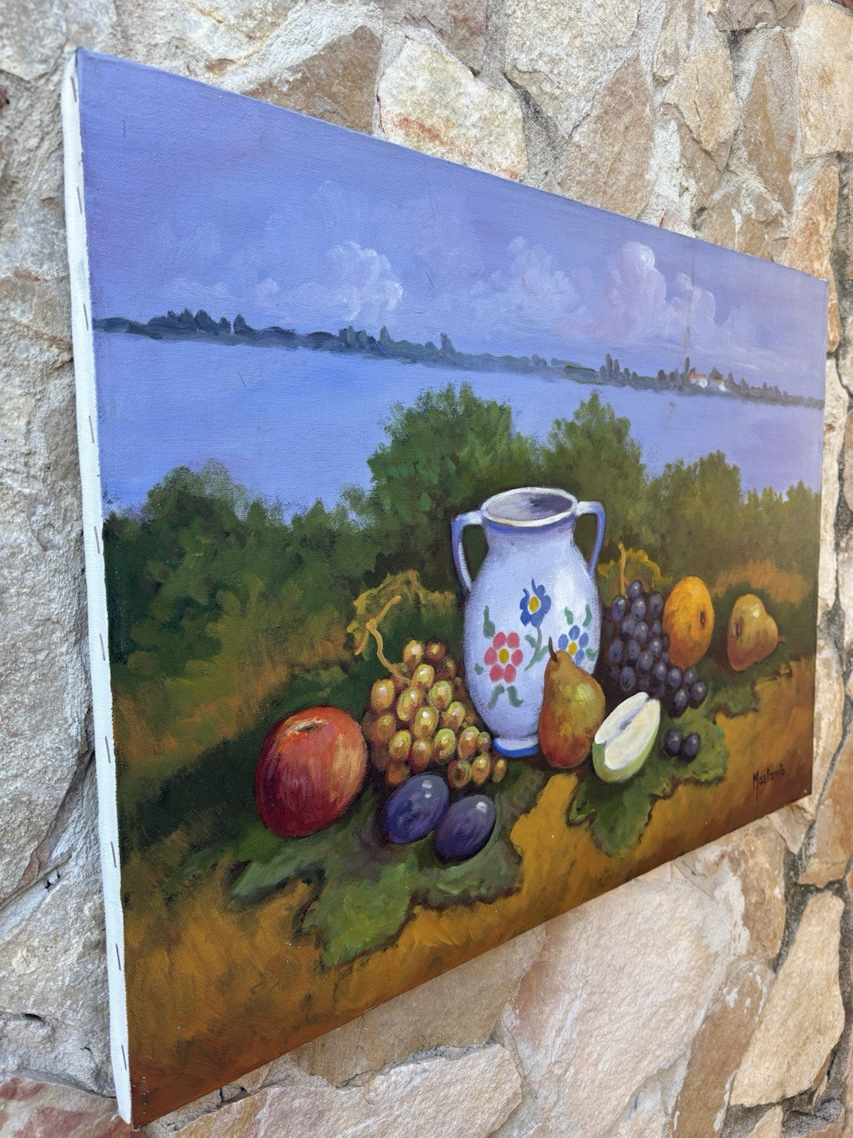 Quadro -Natura Morta- Adolfo Mastrovito dipinto a olio su tela