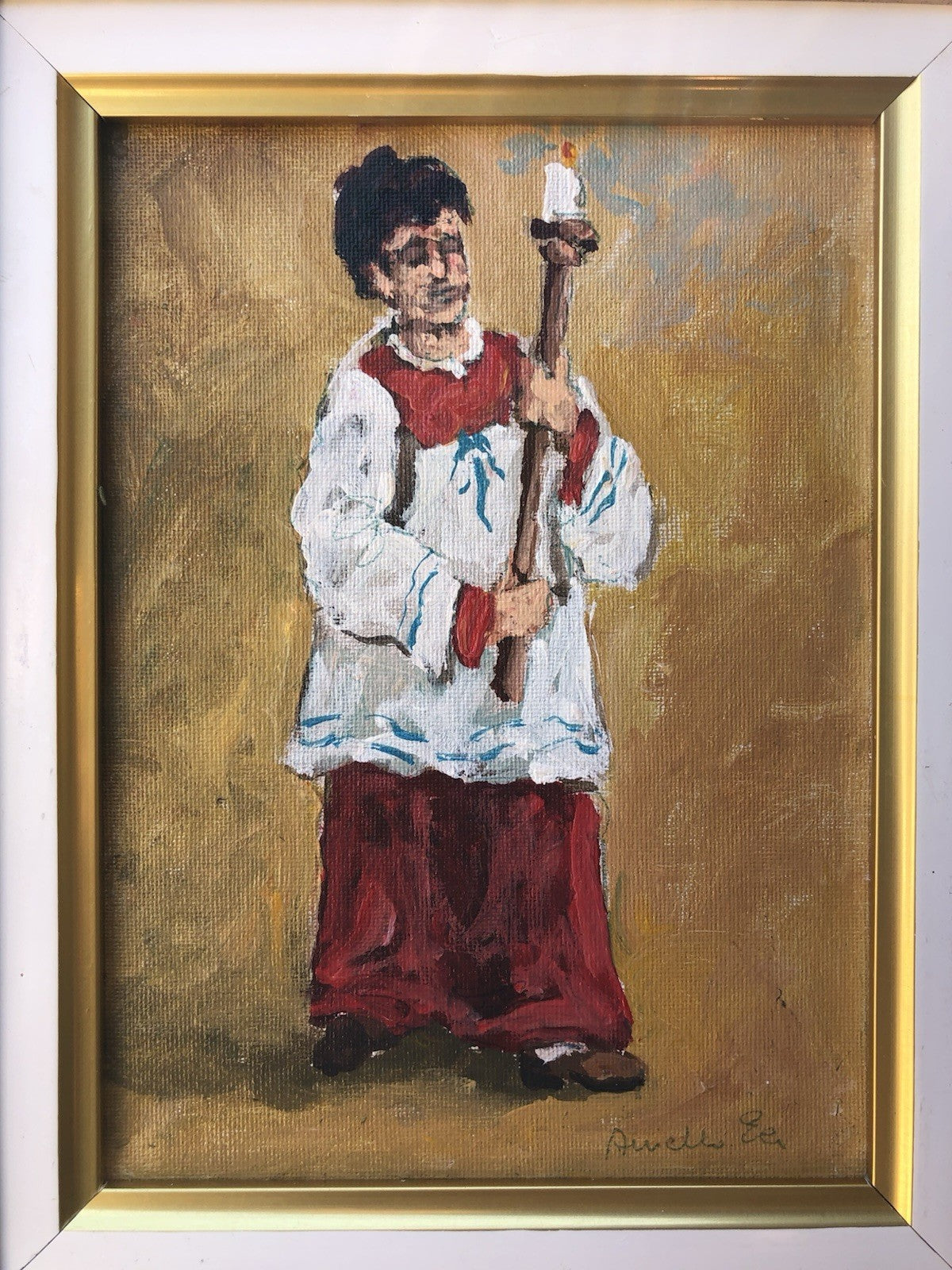 Quadro -Chierichetto- dipinto a olio