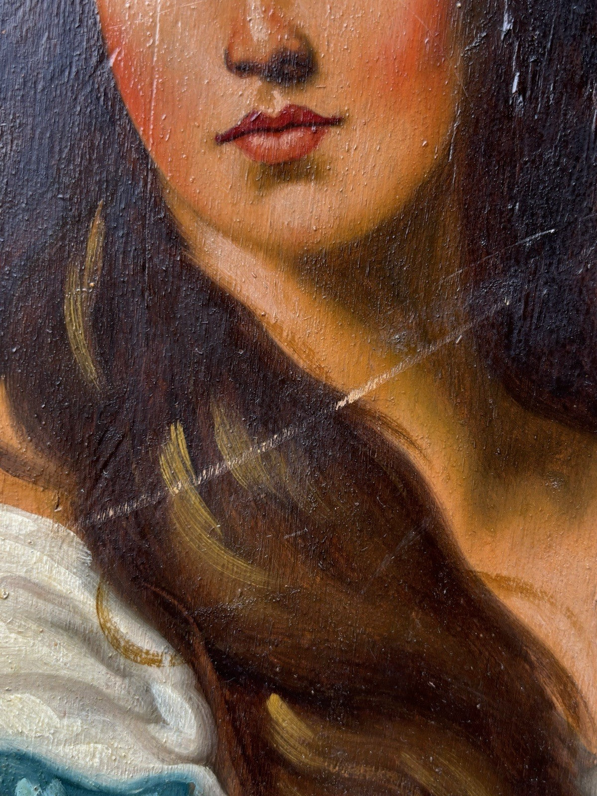 Quadro ovale -Figura Di Donna- Ciro Pace dipinto a olio