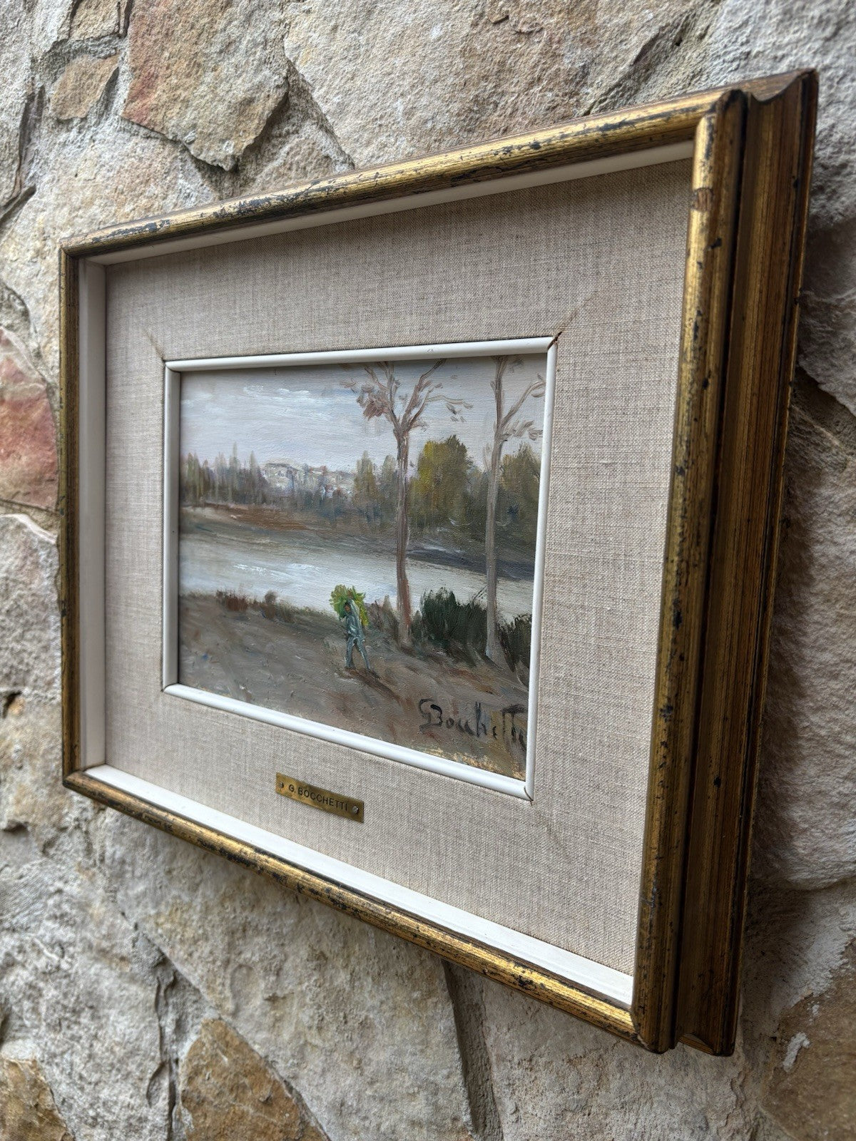 Quadro -Paesaggio- Gaetano Bocchetti dipinto a olio