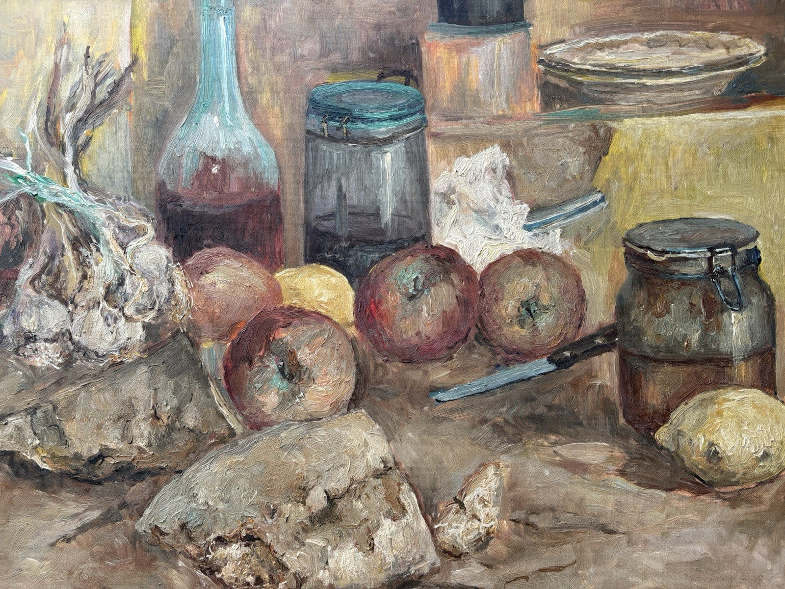 Quadro -Natura Morta- dipinto a olio su tela