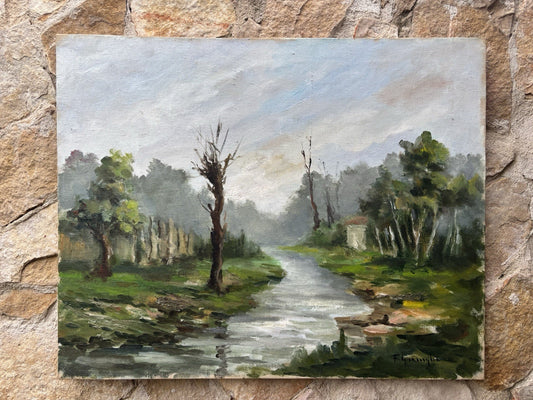 Quadro -Paesaggio- Francesco Graniglia dipinto a olio su tela