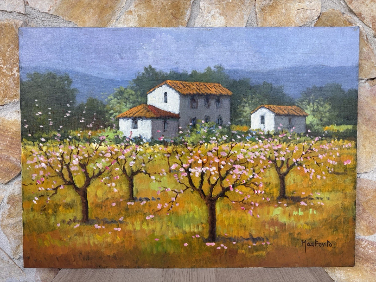 Quadro -Paesaggio- Adolfo Mastrovito dipinto a olio su tela