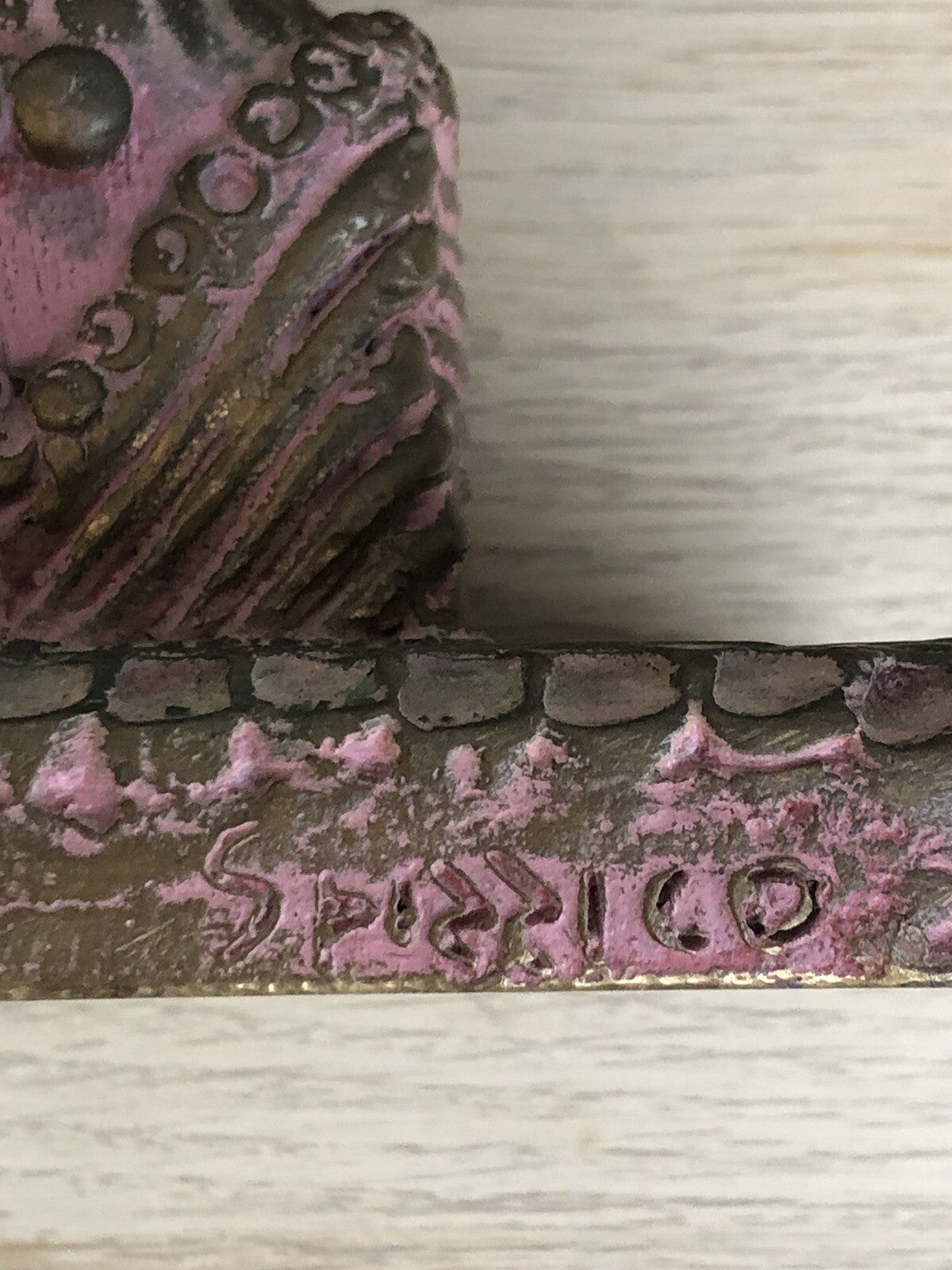 Scultura Vintage In Bronzo Raffaele Spizzico