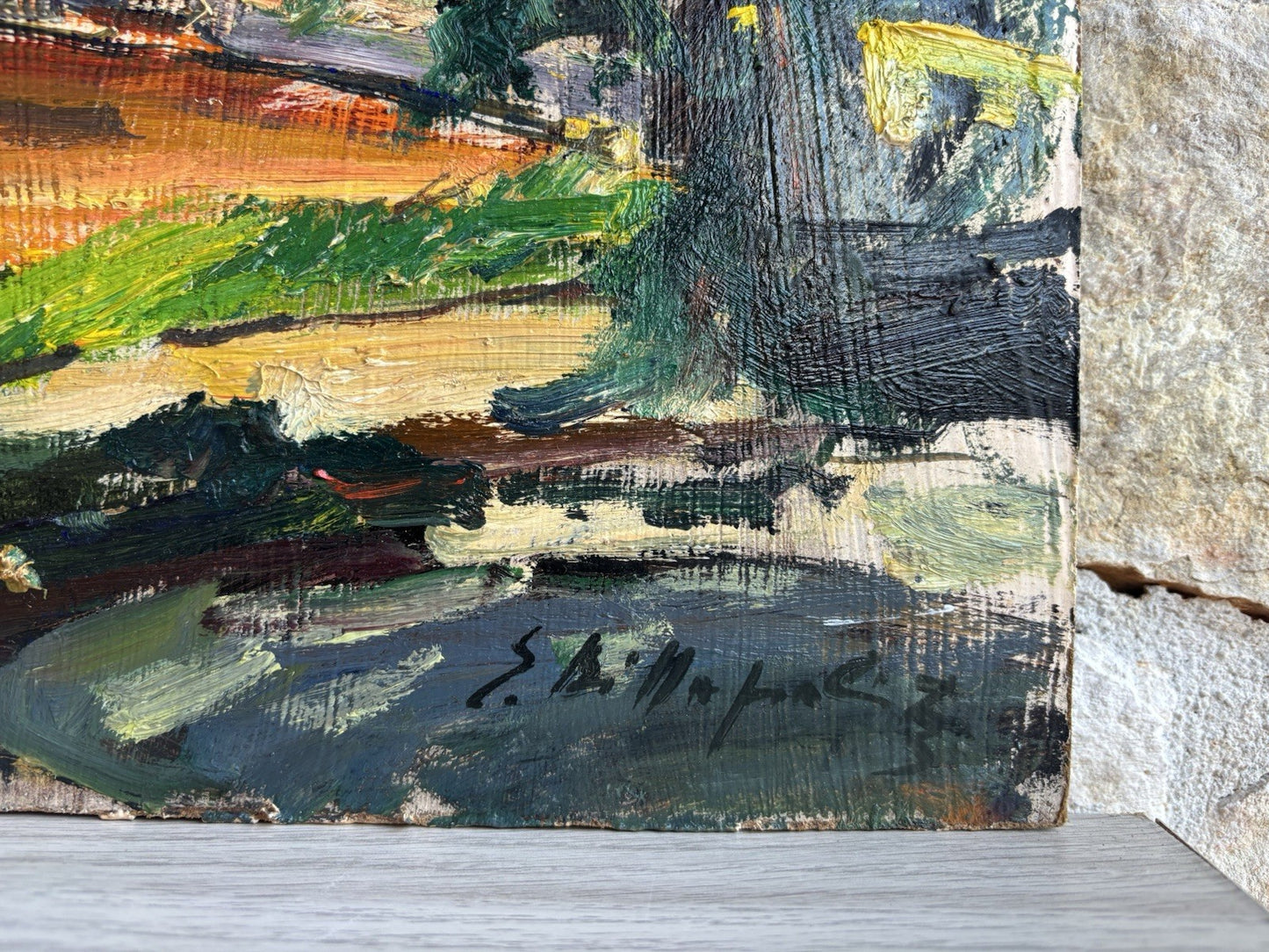 Quadro -Paesaggio- Edmondo Di Napoli dipinto a olio