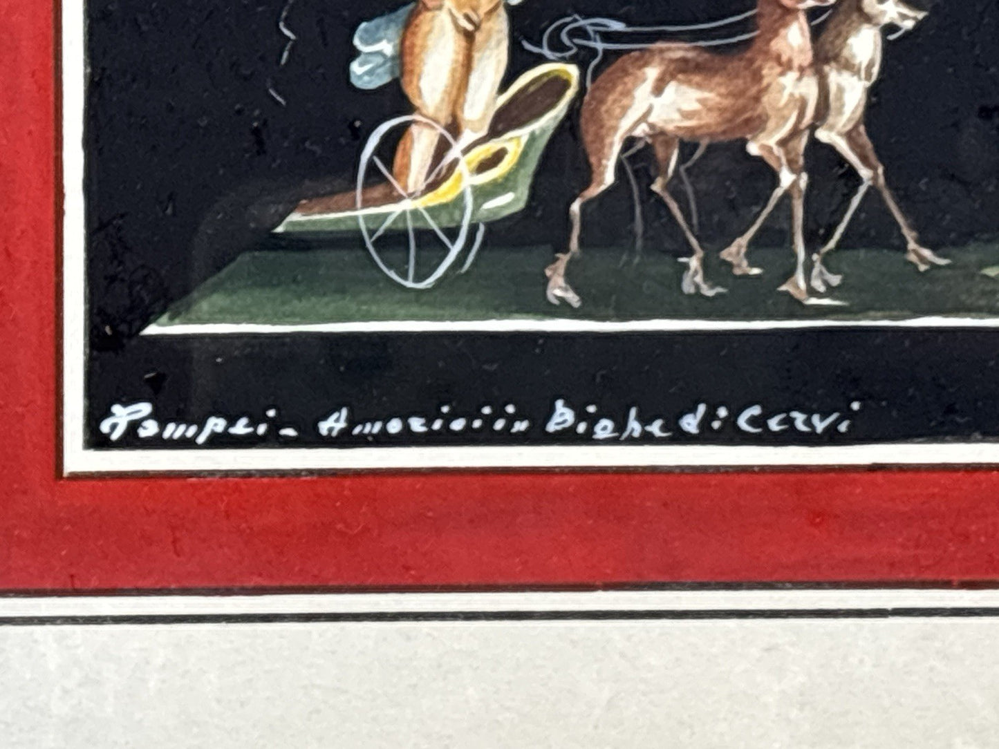 Coppia Di Quadri Vintage- Amorini- Gouache Dipinti A Mano