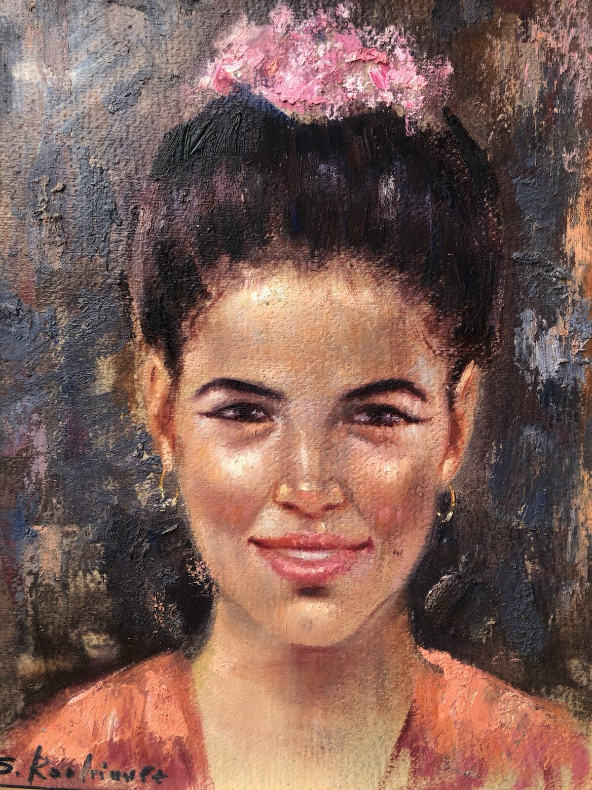 Quadro -Figura Di Donna- dipinto a olio