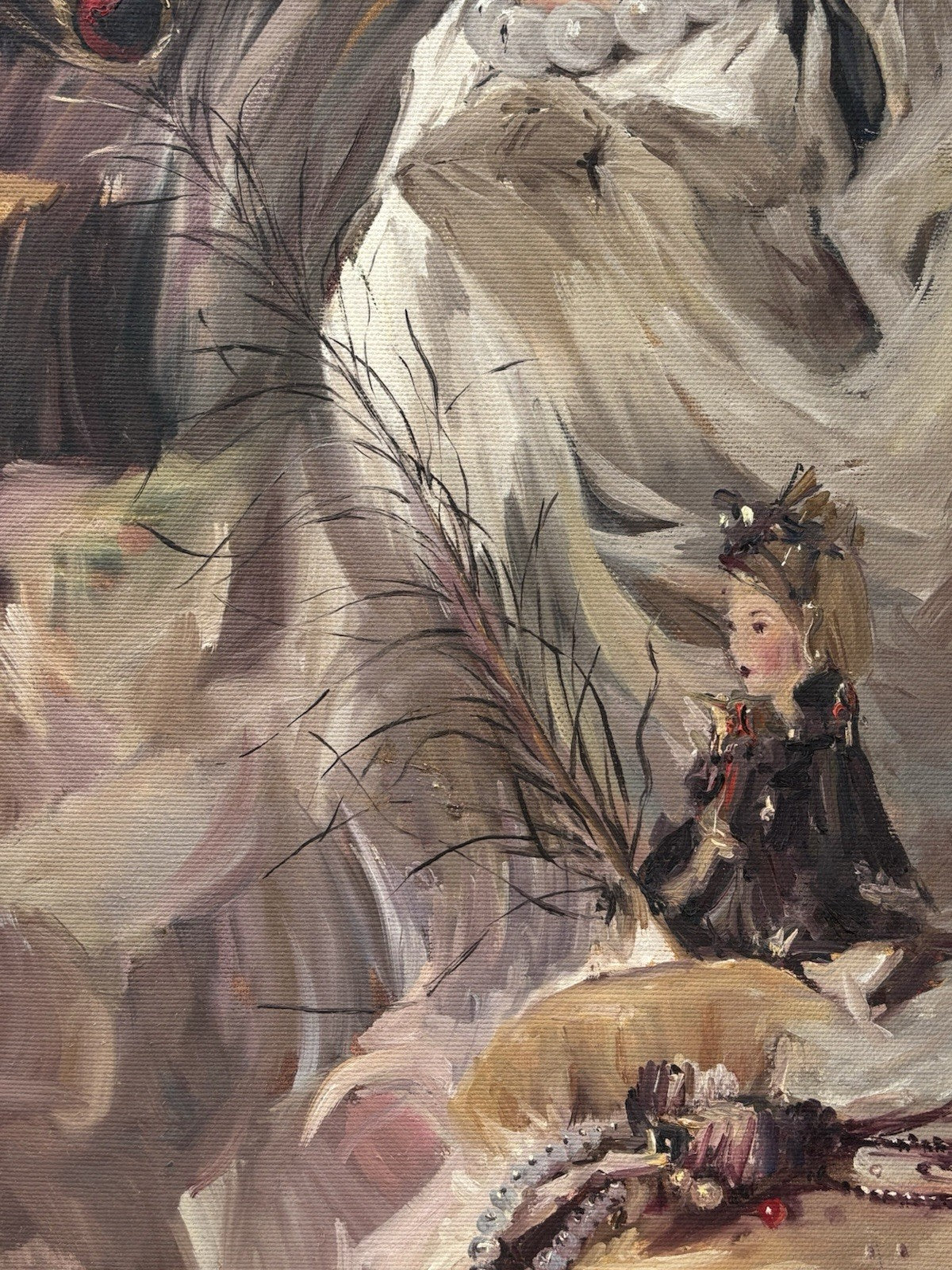 Quadro -Ricordi- Francesco Davide dipinto a olio su tela