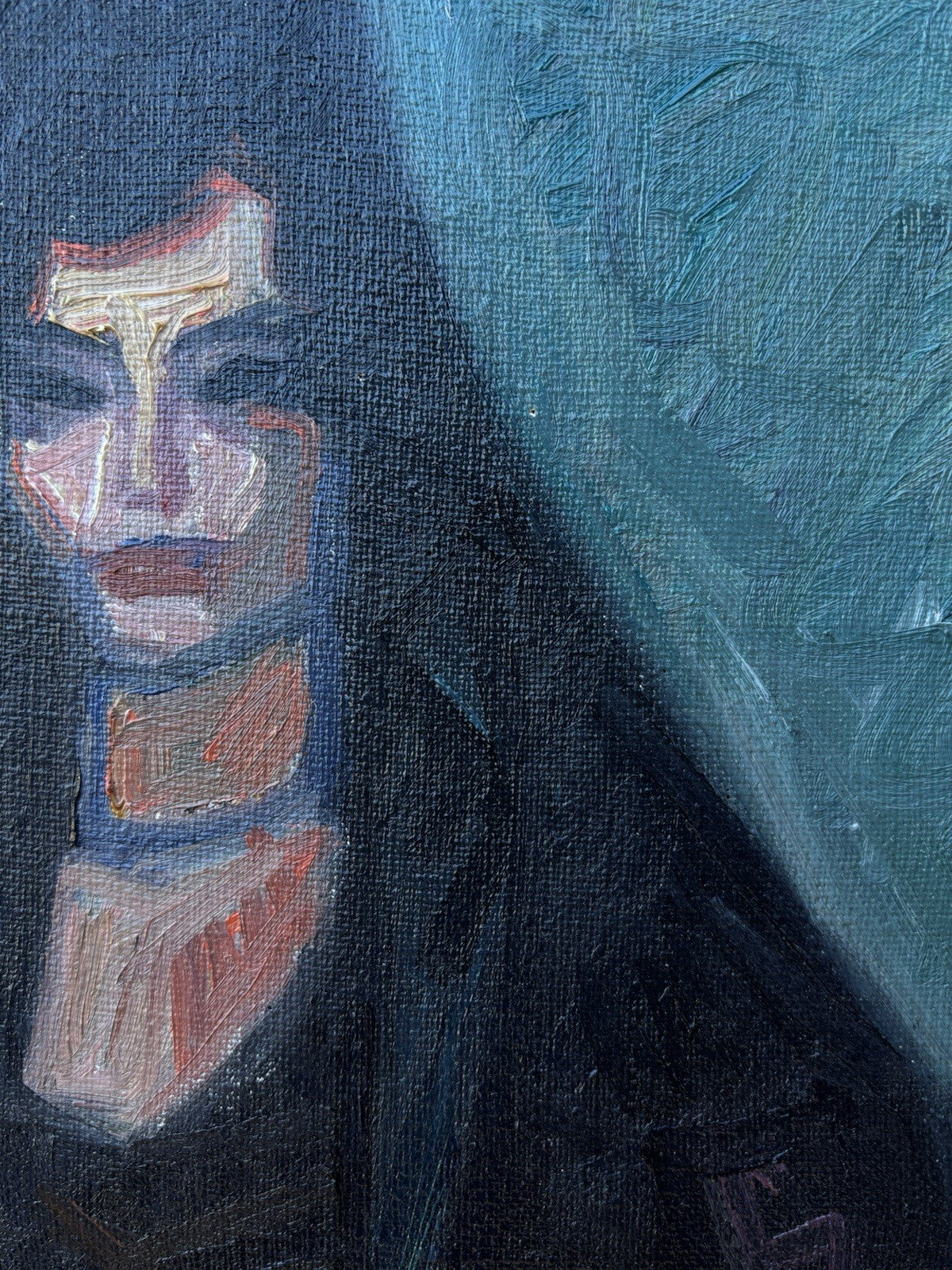 Quadro -Figura Di Donna- Emilio Notte- dipinto a olio su tela