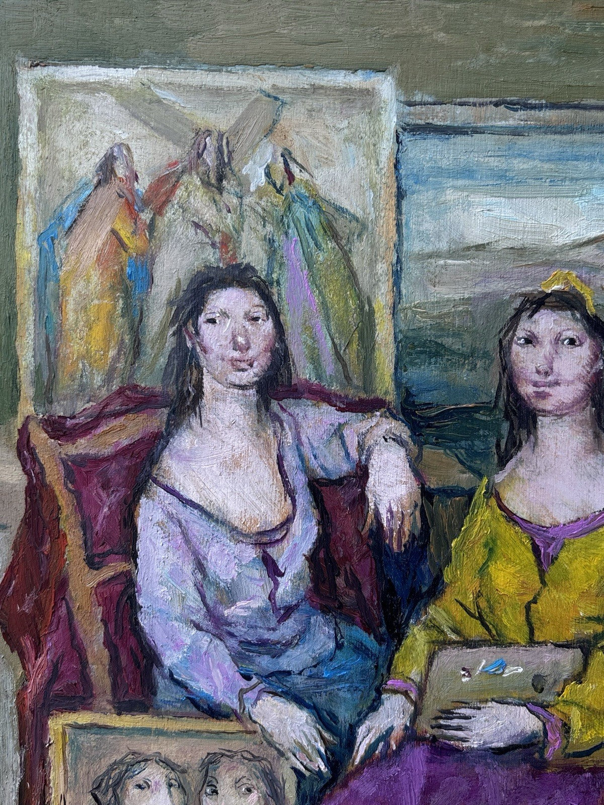 Quadro -Le Ragazze Dell’Artista- Giuseppe Ciavolino- dipinto a olio
