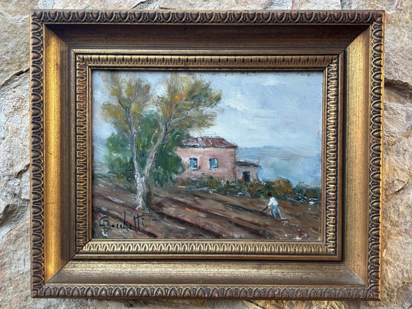 Coppia quadri -Paesaggi- Gaetano Bocchetti dipinti a olio