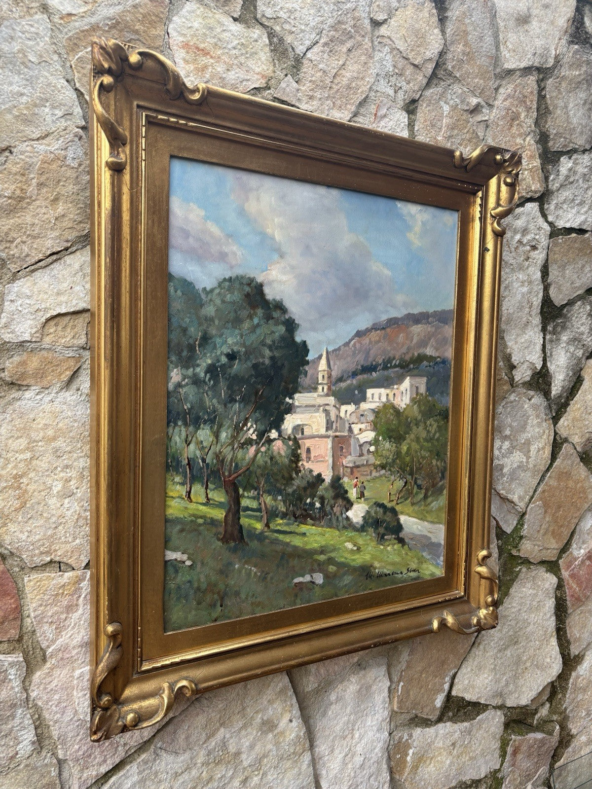 Quadro -Paesaggio- Mario Maresca Serra dipinto a olio