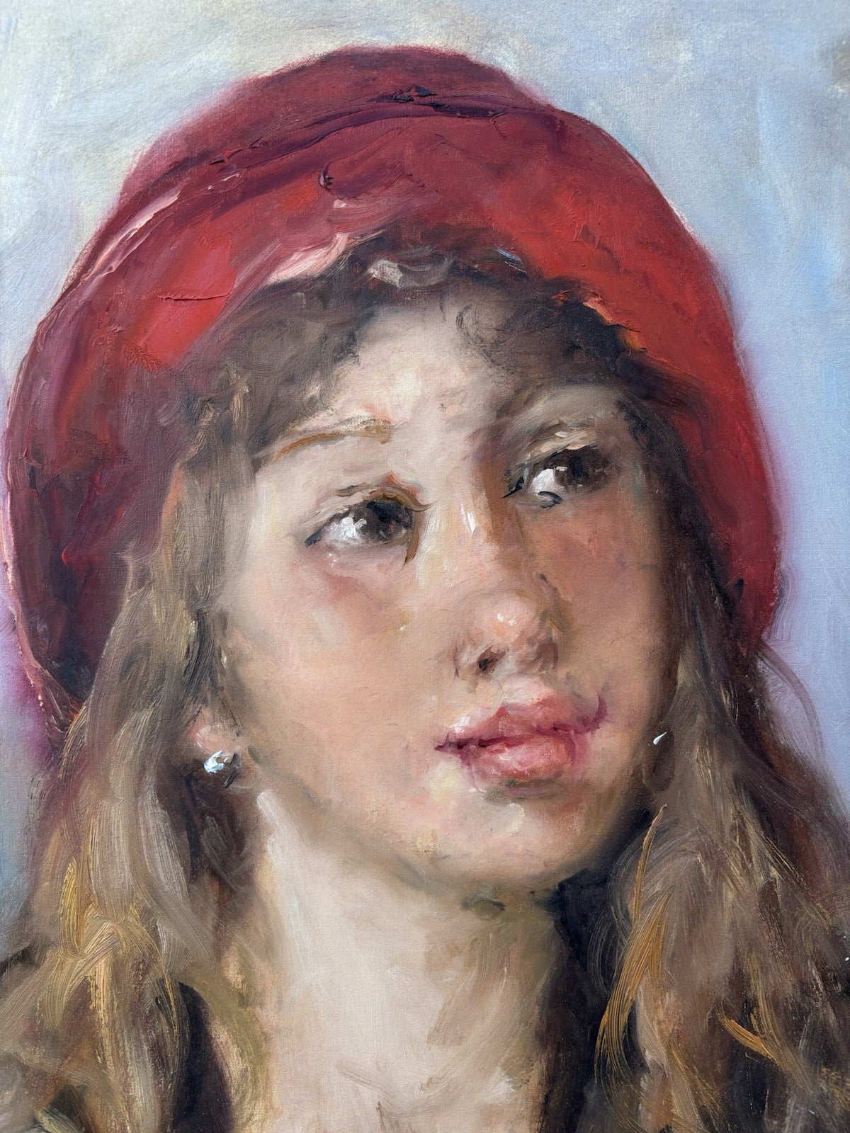 Quadro -Figura Di Donna- Giovanni Pane- dipinto a olio su tela