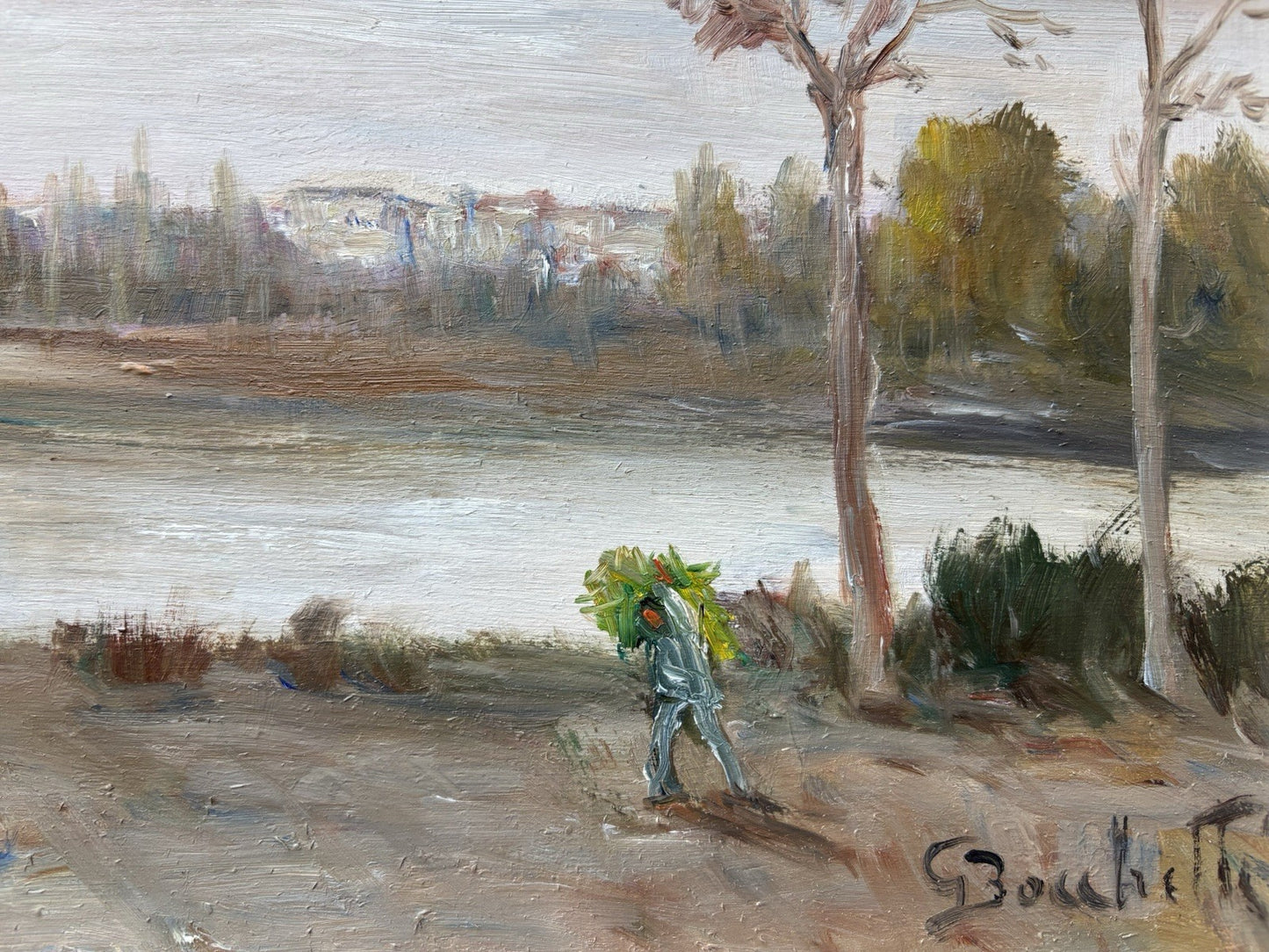 Quadro -Paesaggio- Gaetano Bocchetti dipinto a olio