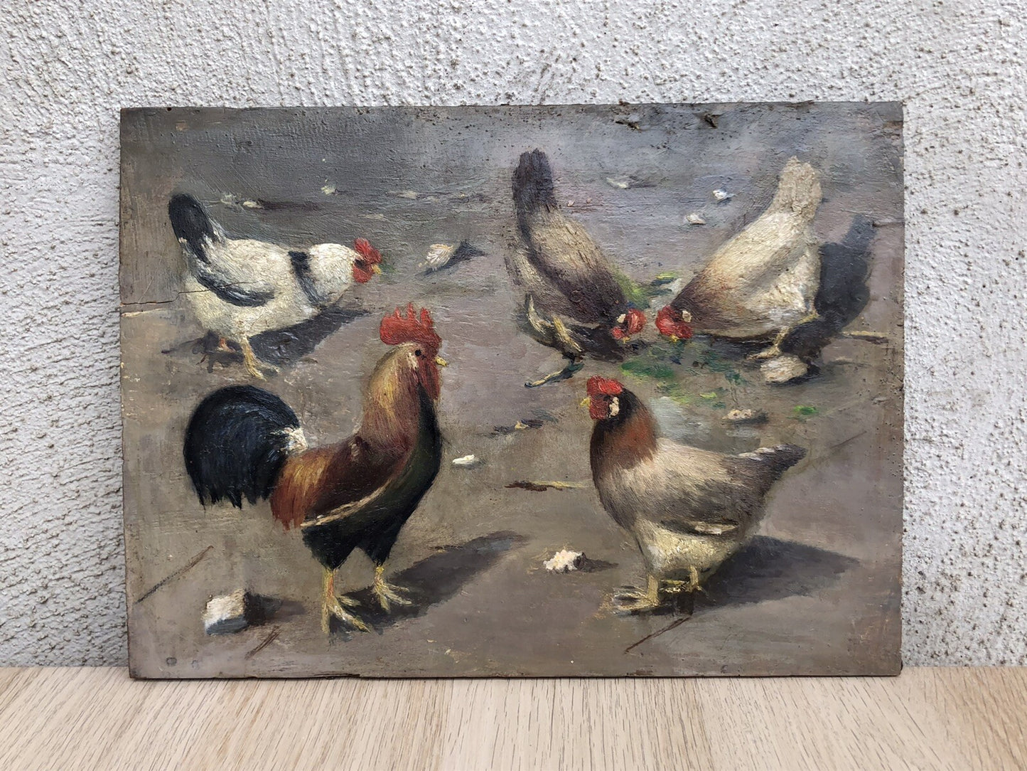 Quadro antico anonimo 800 dipinto a olio su tavola