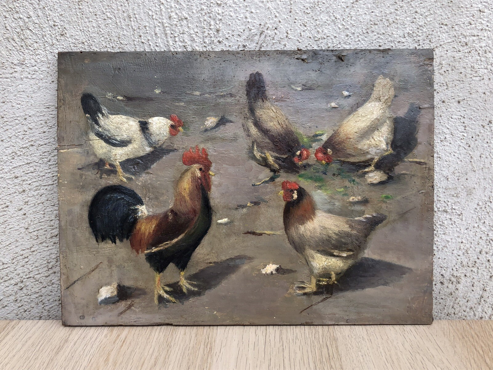 Quadro antico anonimo 800 dipinto a olio su tavola