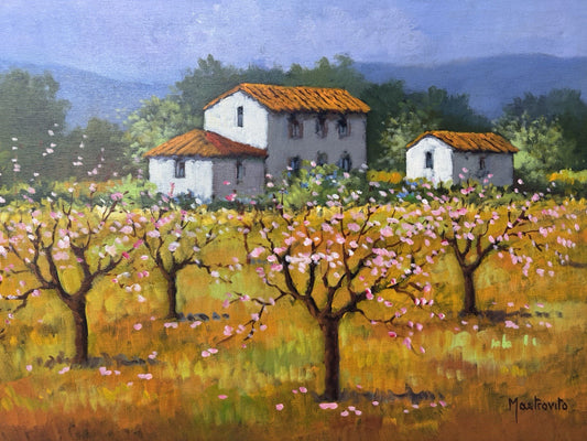 Quadro -Paesaggio- Adolfo Mastrovito dipinto a olio su tela
