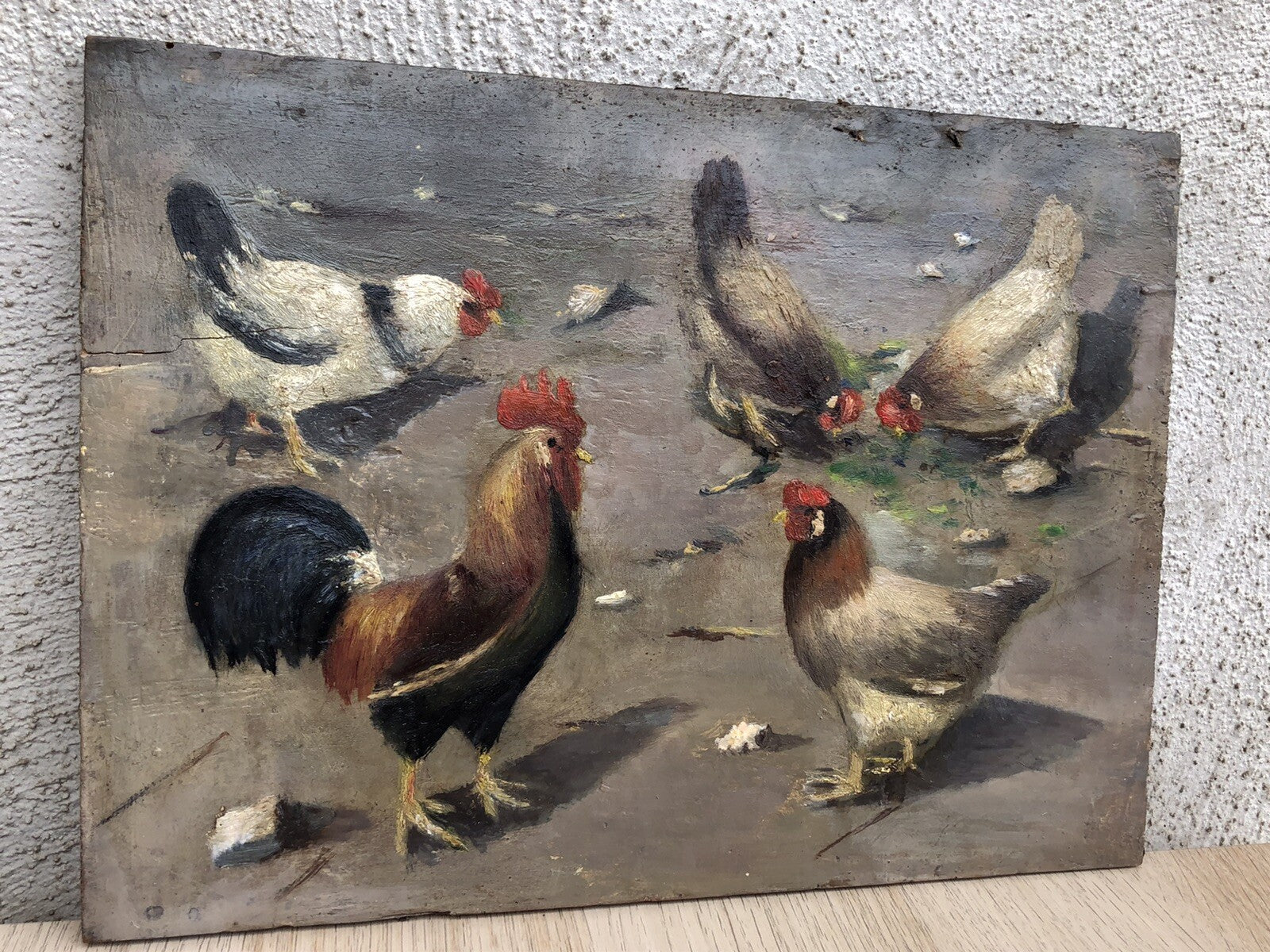 Quadro antico anonimo 800 dipinto a olio su tavola