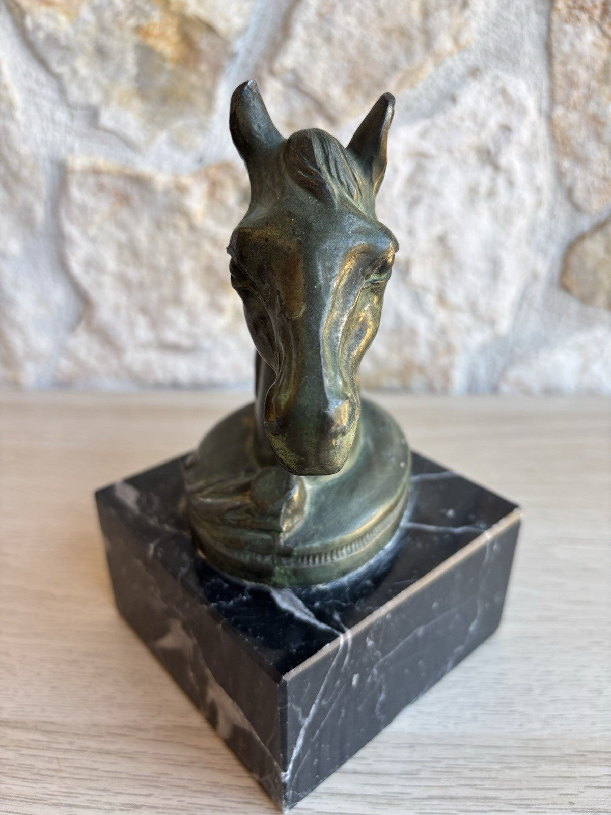 Scultura Vintage Cavallo In Bronzo