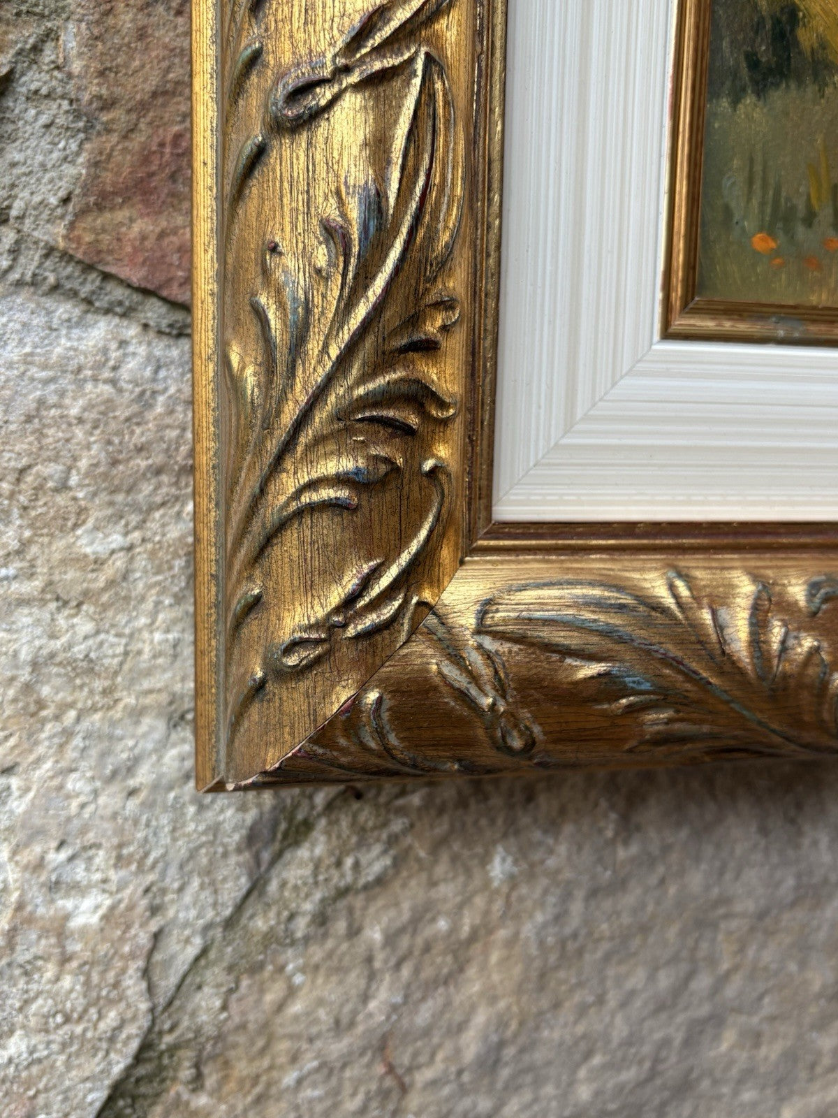 Quadro -Paesaggio Con Capre- Maria Izzo- dipinto a olio