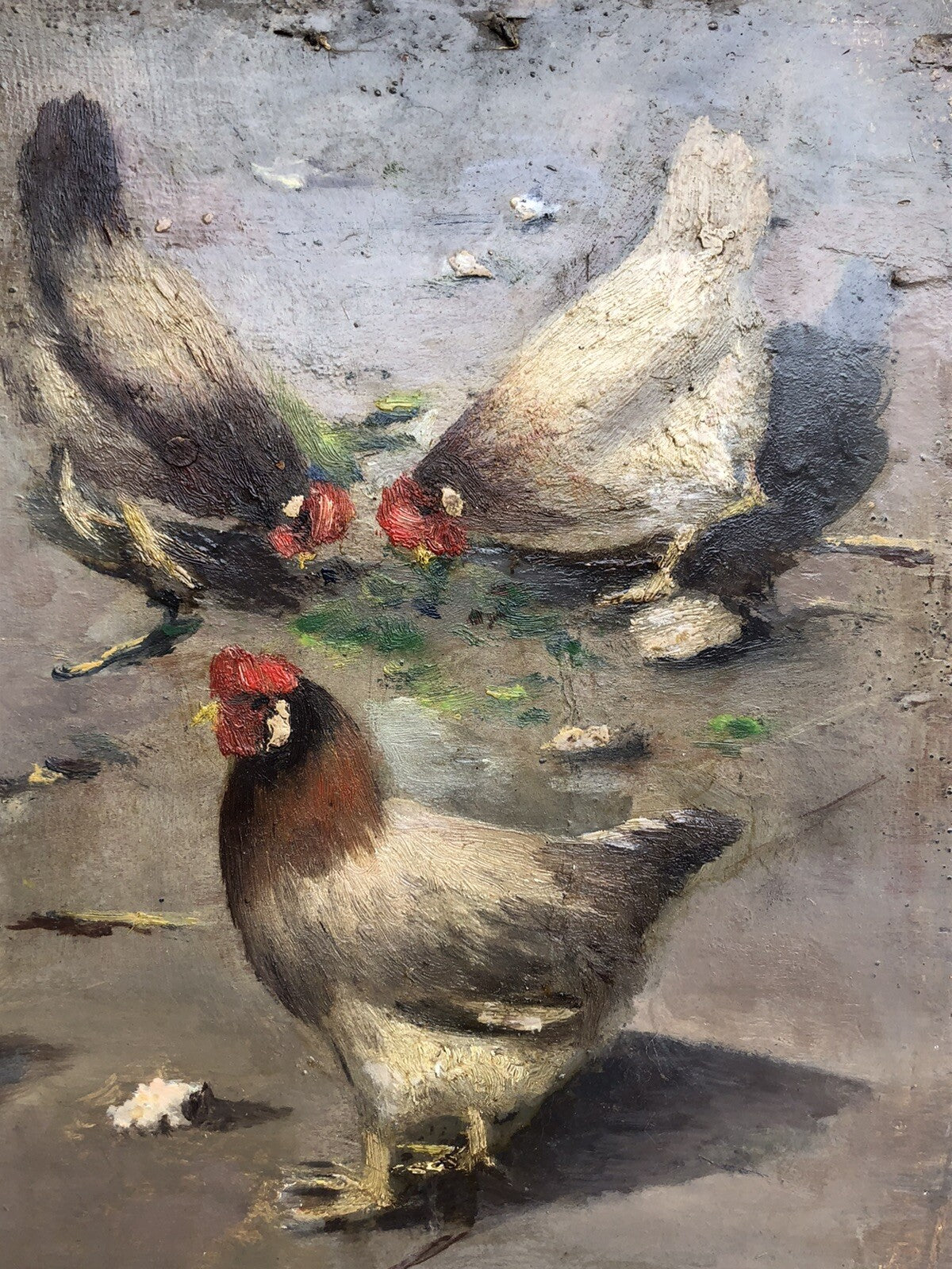 Quadro antico anonimo 800 dipinto a olio su tavola