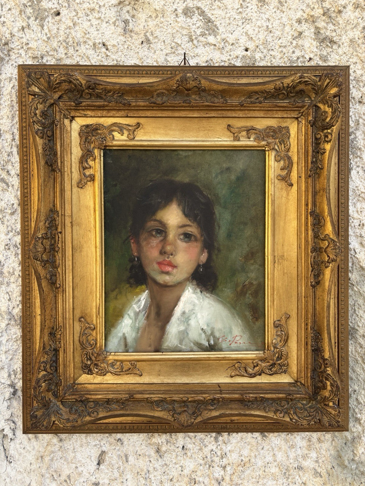 Quadro -Figura Di Donna- Giovanni Pane dipinto a olio su tela