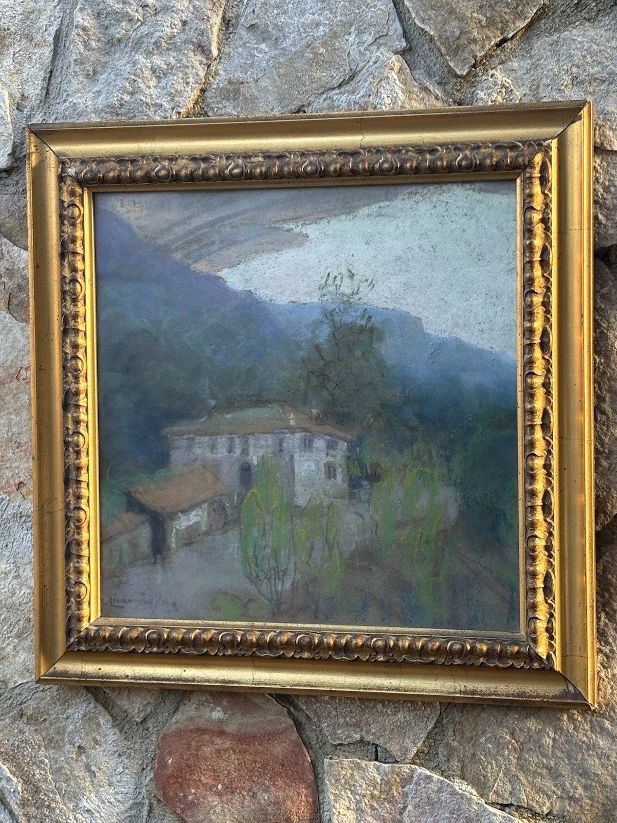 Quadro -Paesaggio- Raffaele Limauro realizzato a pastello