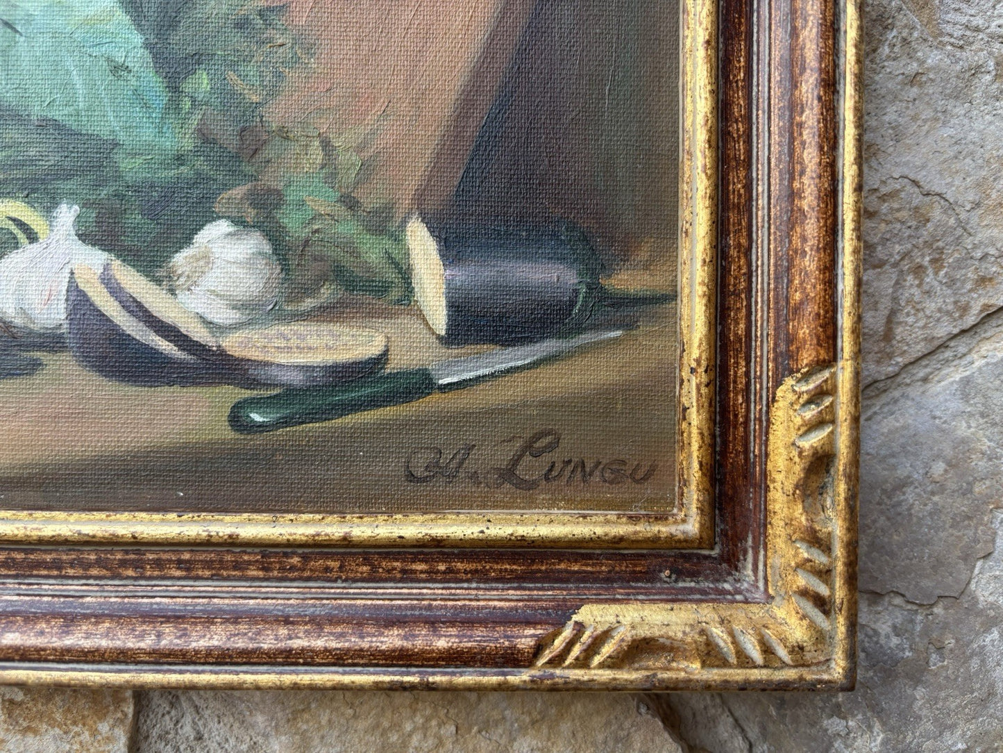 Quadro vintage -Natura Morta- dipinto a olio