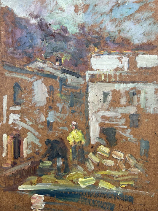 Quadro -Bozzetto- Renato Passaro- dipinto a olio