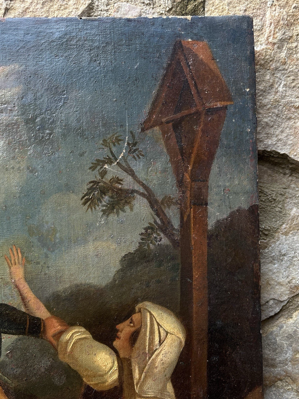 Quadro antico -Brigante- dipinto a olio su tela