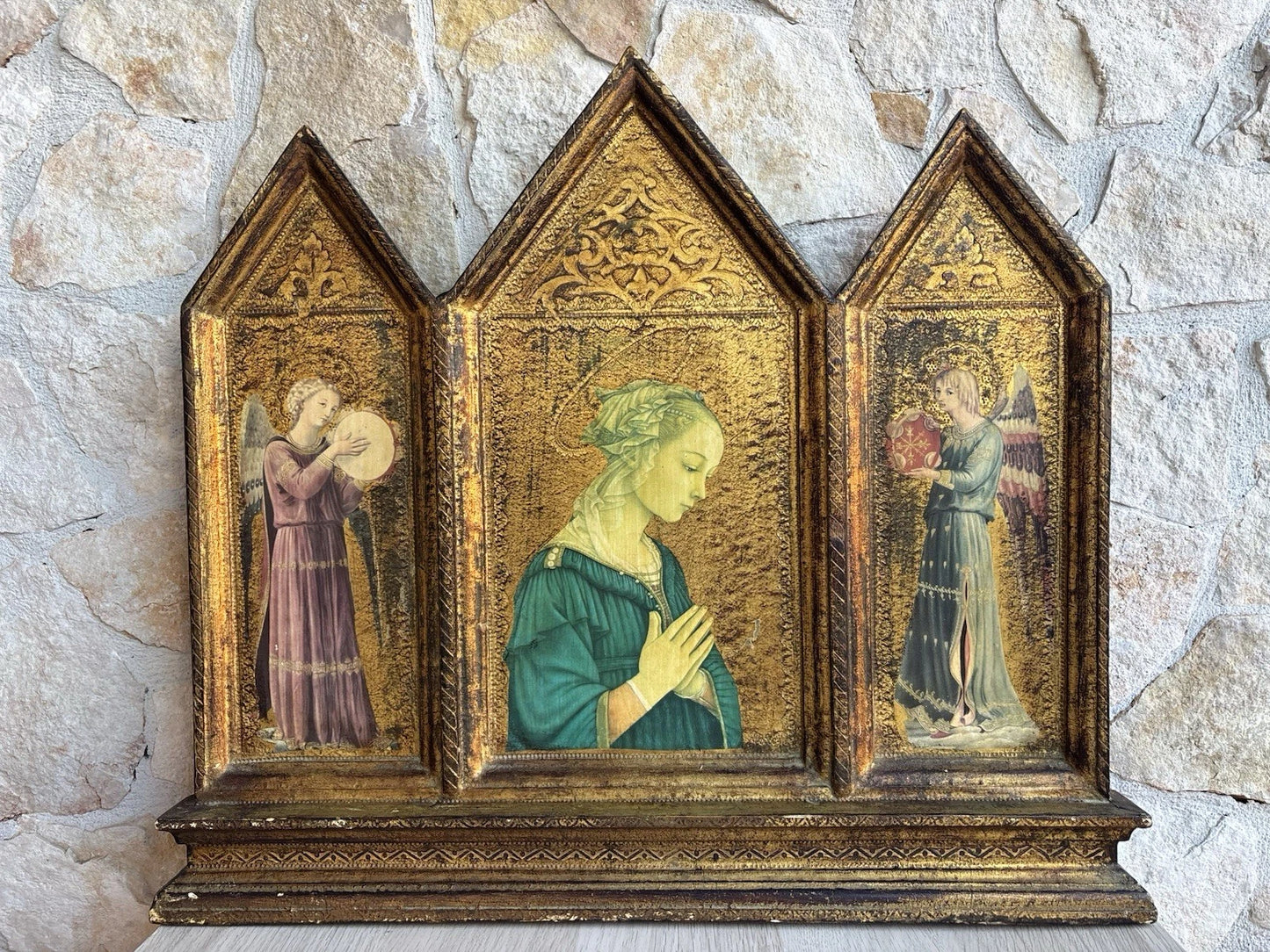 Quadro Icona Religiosa Vintage