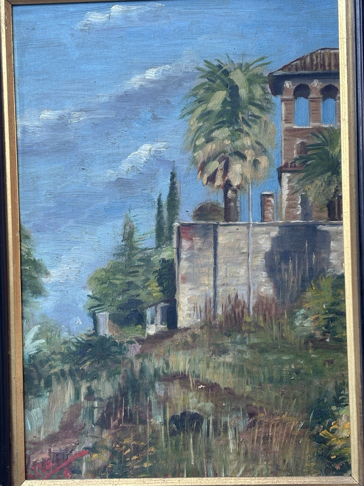 Quadro -Paesaggio- dipinto a olio