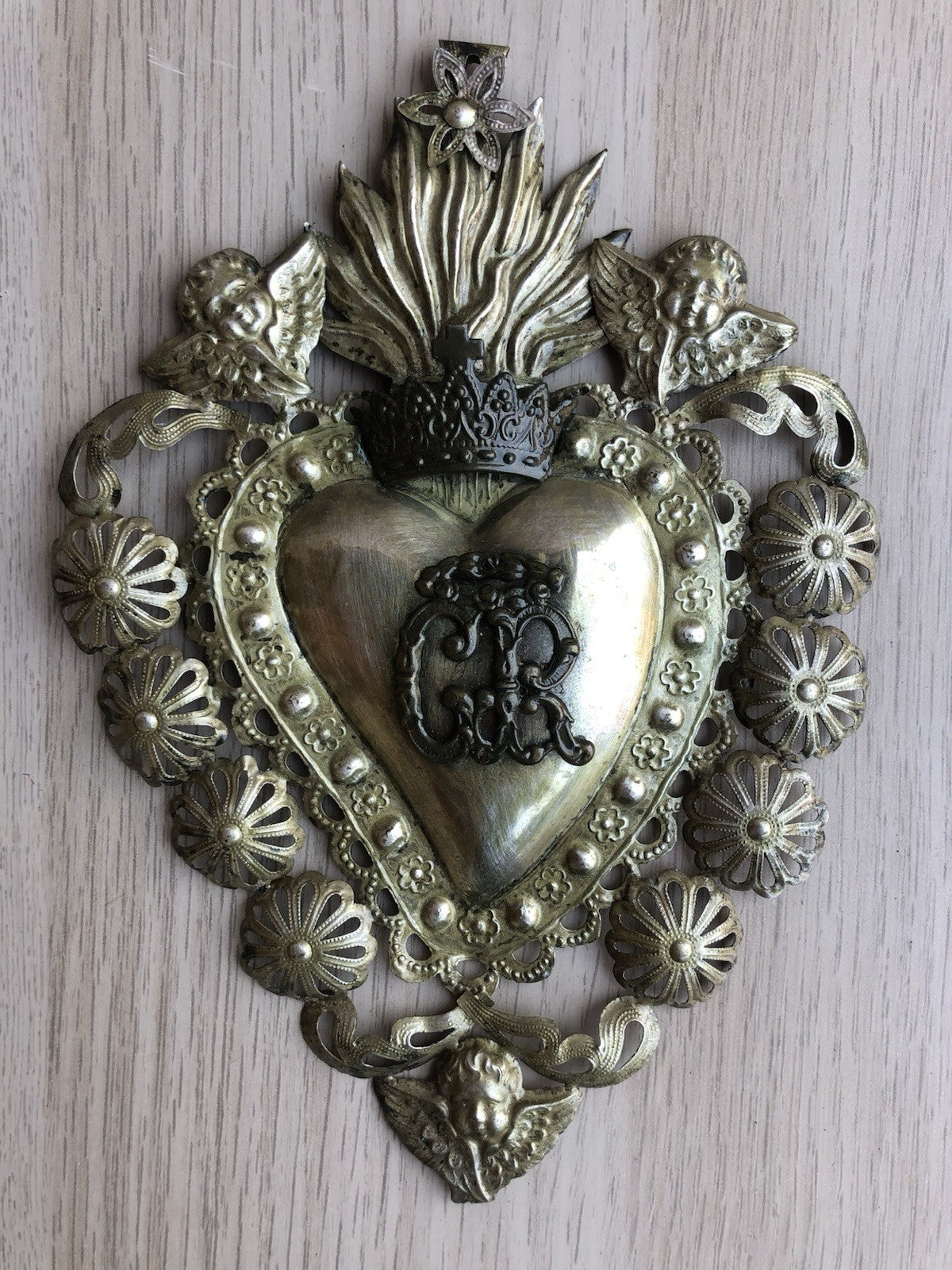 Ex Voto Cuore Sacro PGR In Metallo